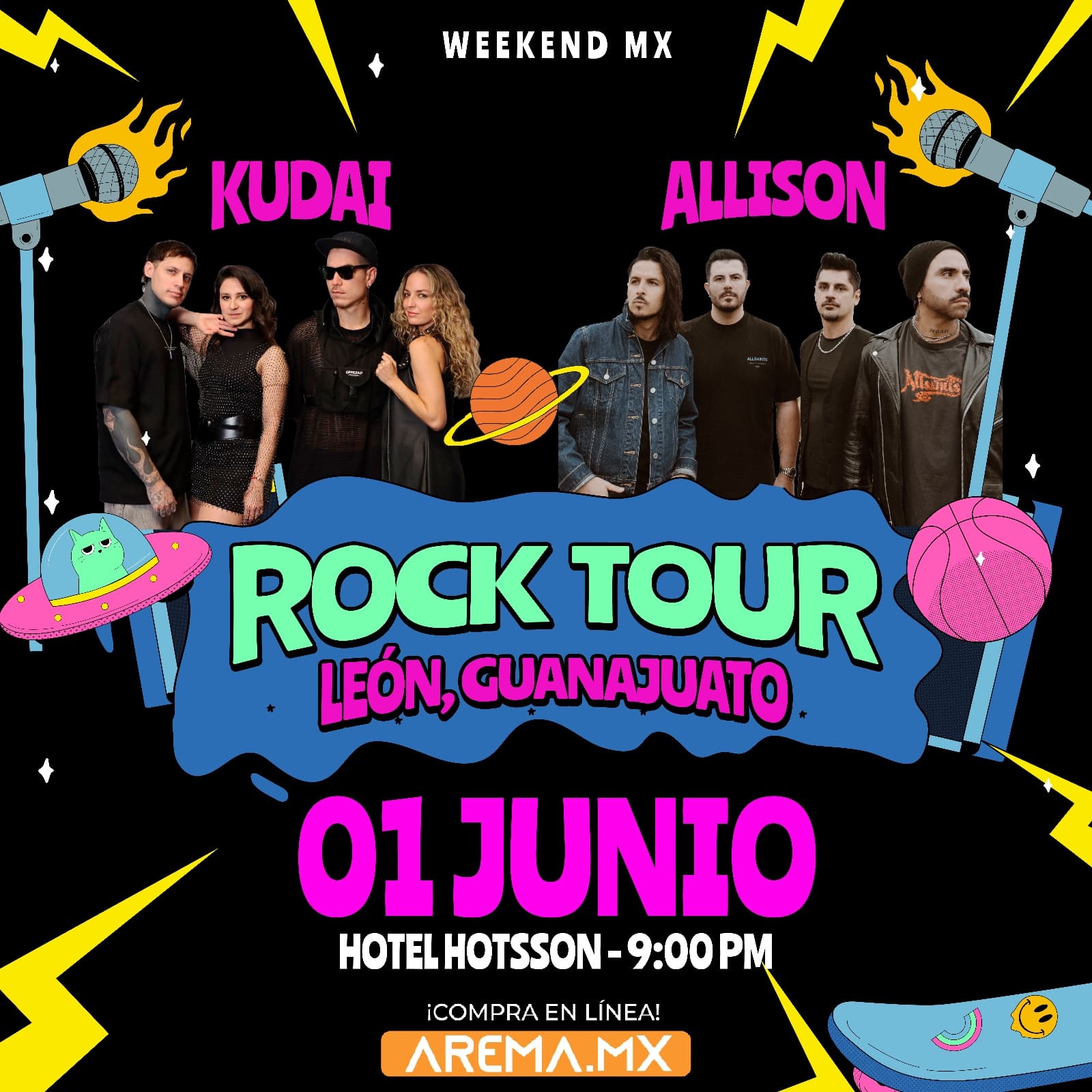 Próximamente: Rock Tour con Kudai y Allison en León